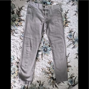 J Crew Slim Fit Grey Chino Pants 31x32